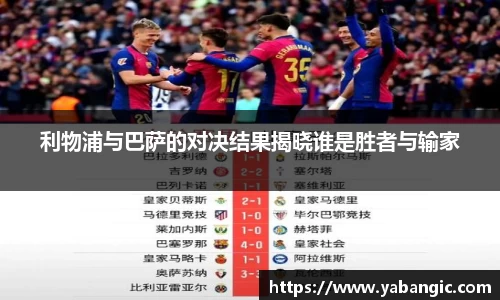 利物浦与巴萨的对决结果揭晓谁是胜者与输家